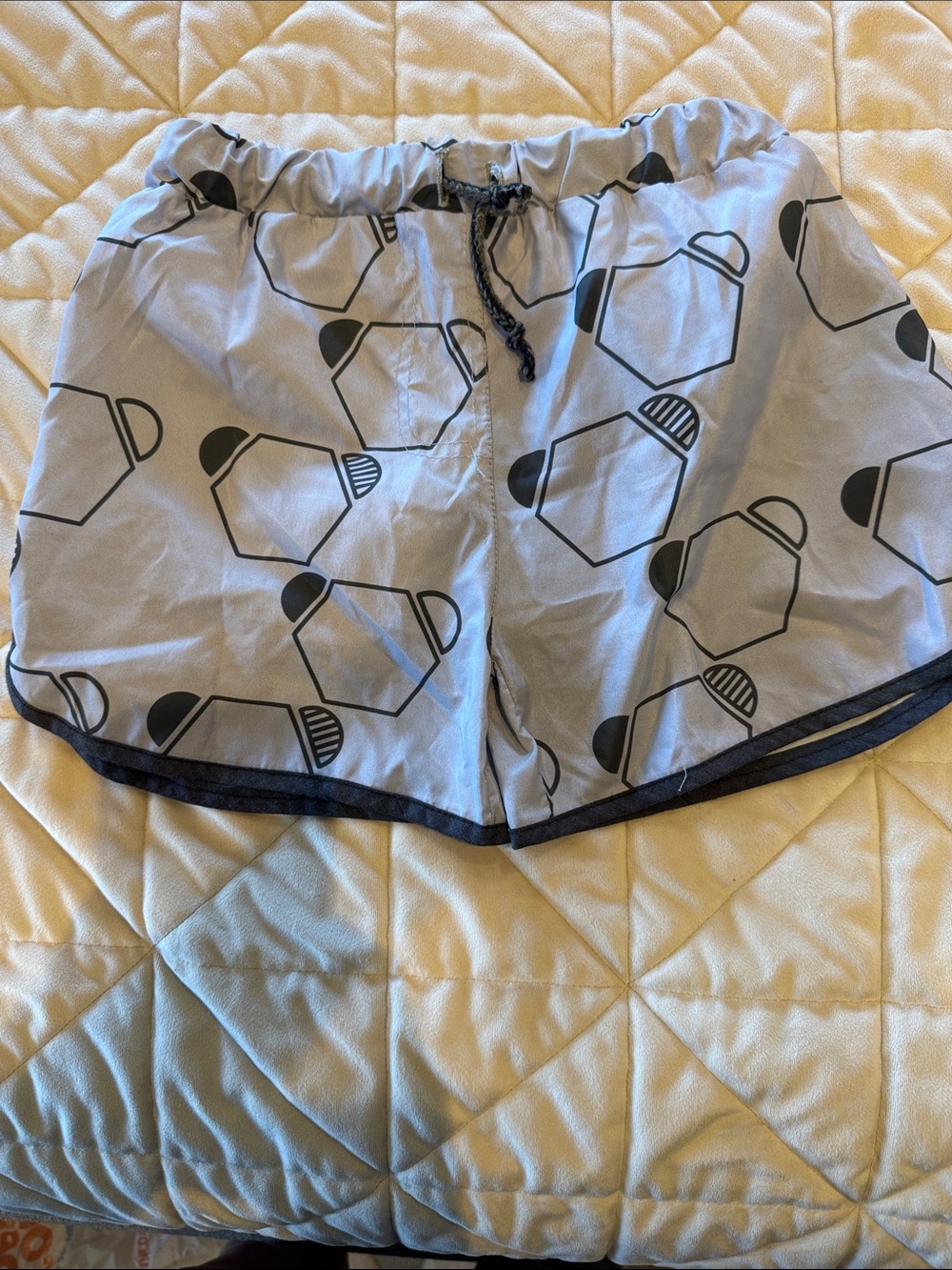 Light Gray boys swim trunks